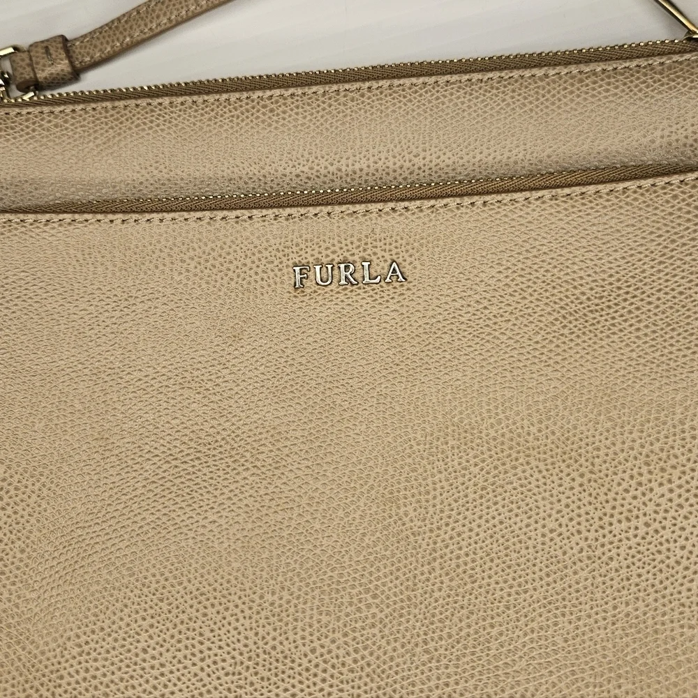 Furla Cearm Leather Shoulder Bag 2-Way – Authentic Pre-Owned
